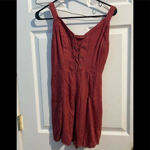 Petite Red Polka Dot Romper